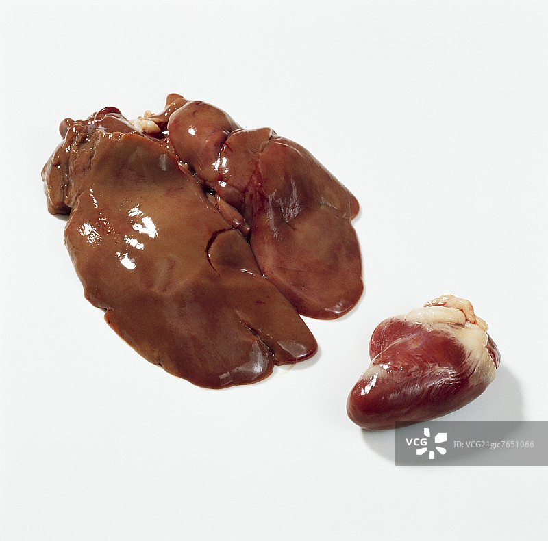 鸭肝和鸭心图片素材