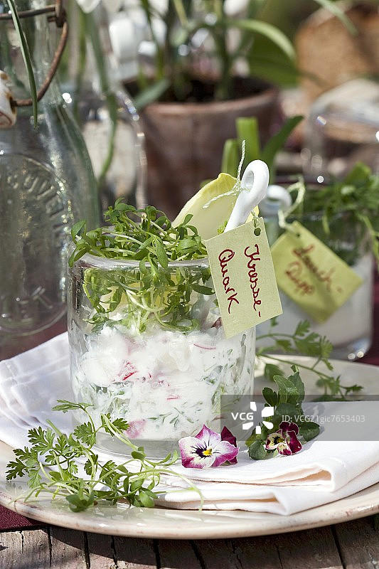 豆瓣菜夸克乳酪图片素材