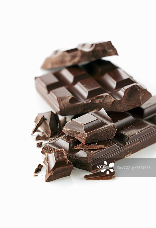 黑巧克力块图片素材