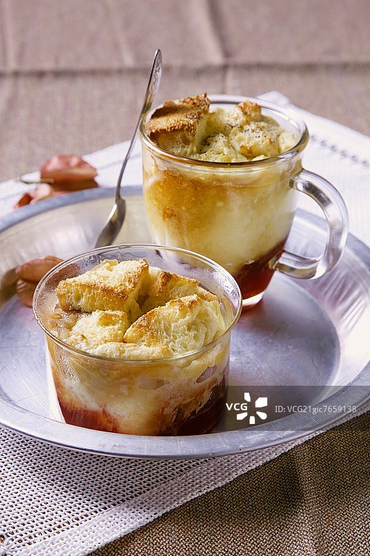 面包奶油布丁图片素材