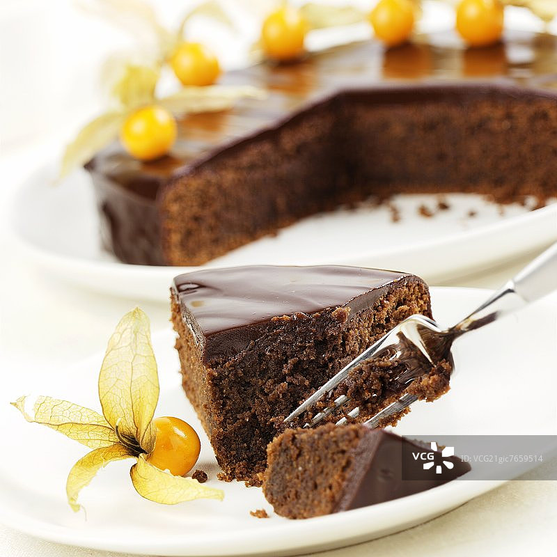 灯笼果萨赫蛋糕图片素材