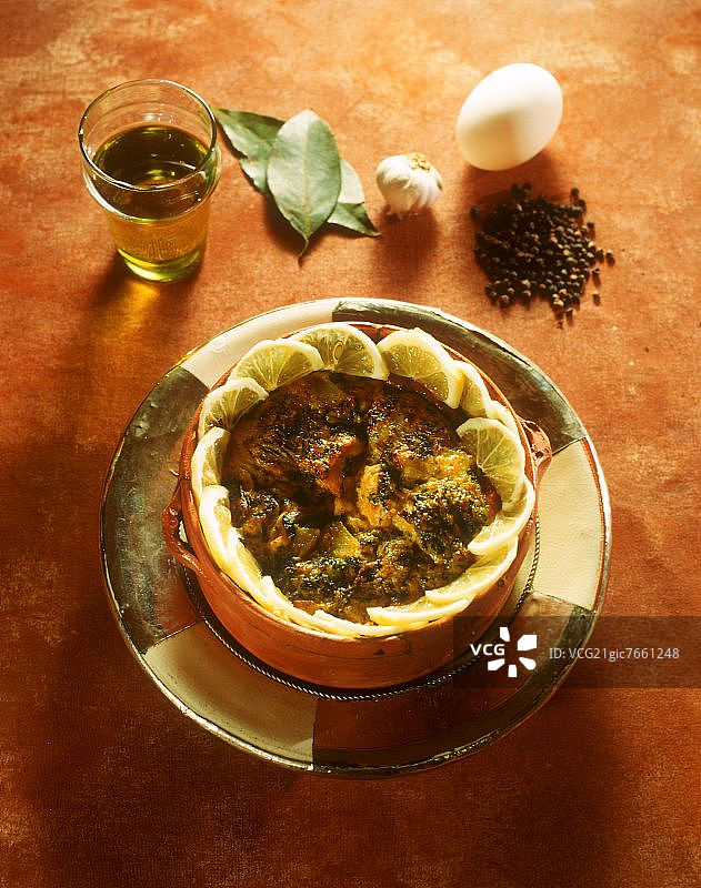 突尼斯柠檬脑舒芙蕾图片素材