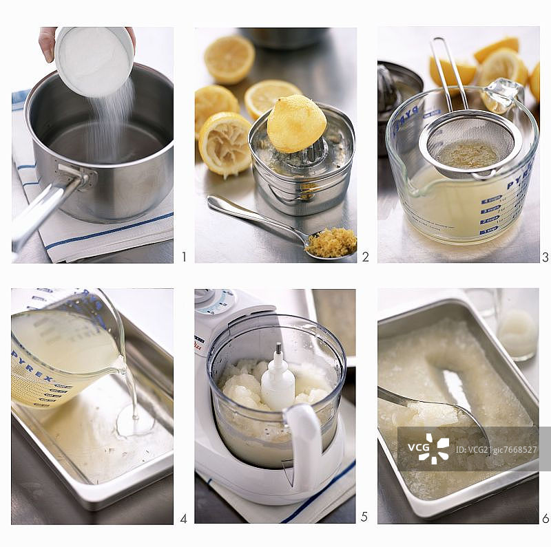 制作柠檬冰糕图片素材