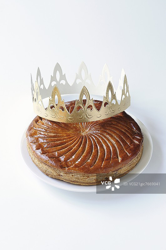 国王饼（法国主显节的三王蛋糕）图片素材