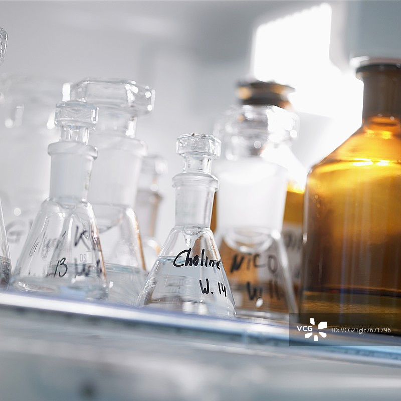 带玻璃塞的锥形瓶图片素材