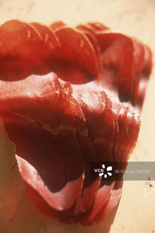 风干牛肉片图片素材