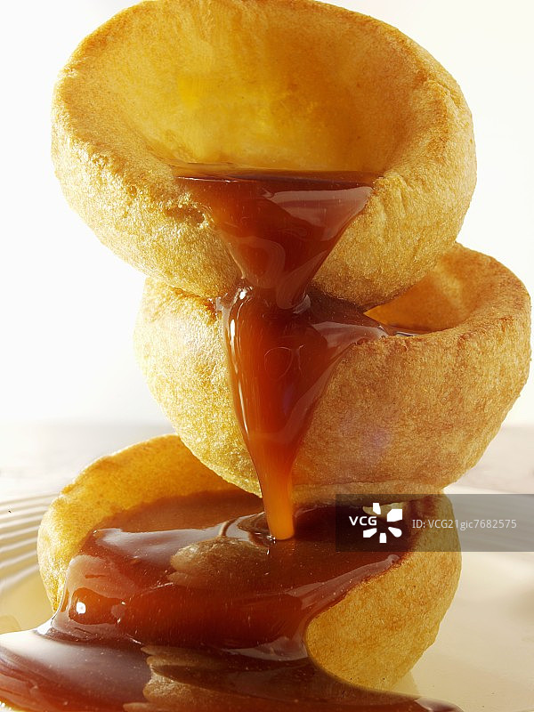 英国约克郡肉汁布丁图片素材