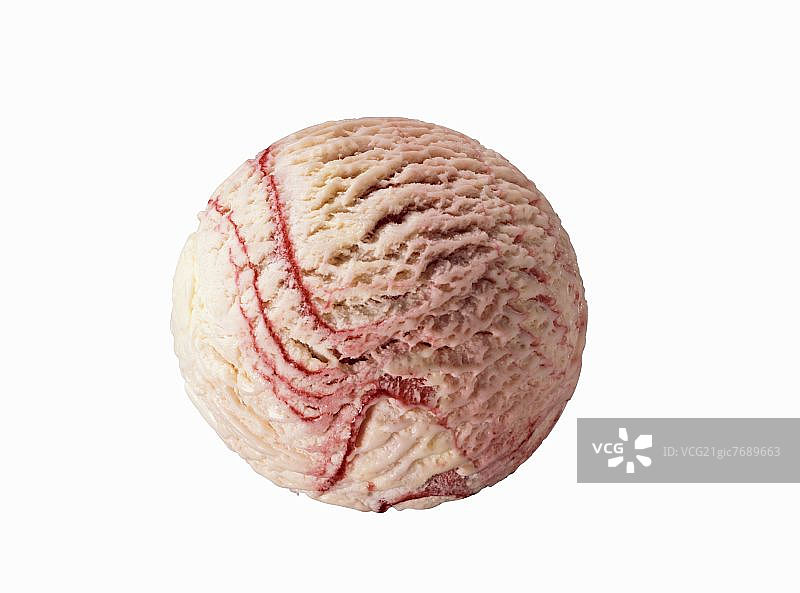 一勺樱桃酸奶冰淇淋图片素材