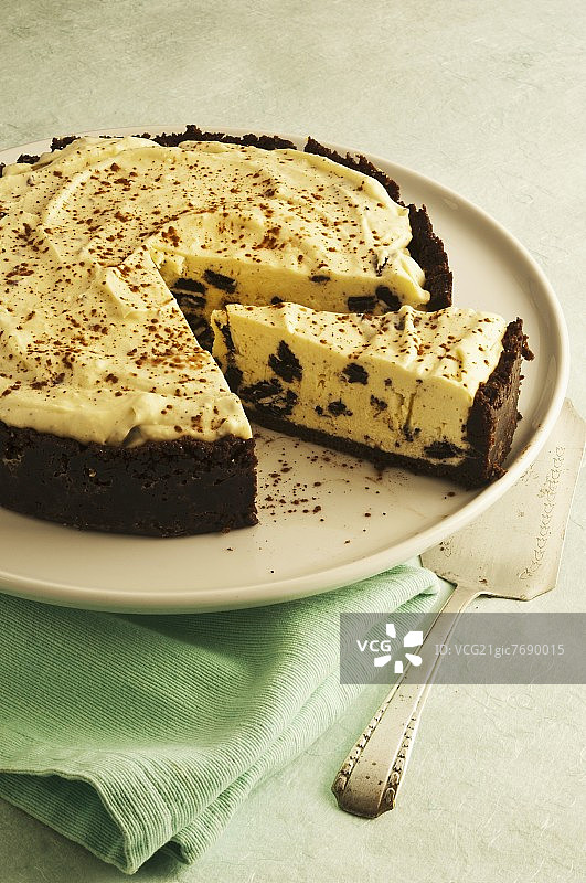 巧克力芝士蛋糕图片素材