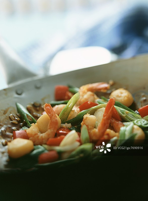 虾仁酸甜蔬菜图片素材