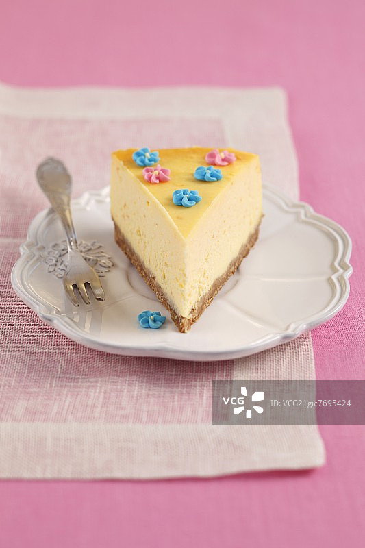 马斯卡彭橙子芝士蛋糕图片素材
