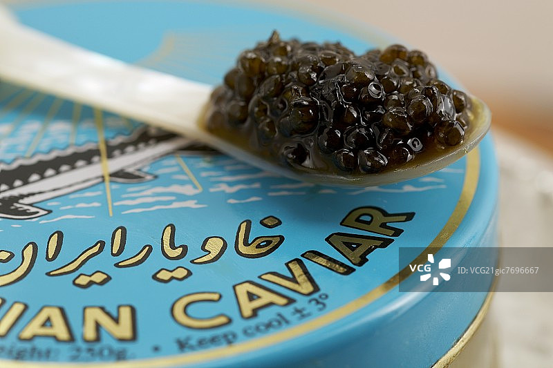 伊朗黑鱼子酱图片素材