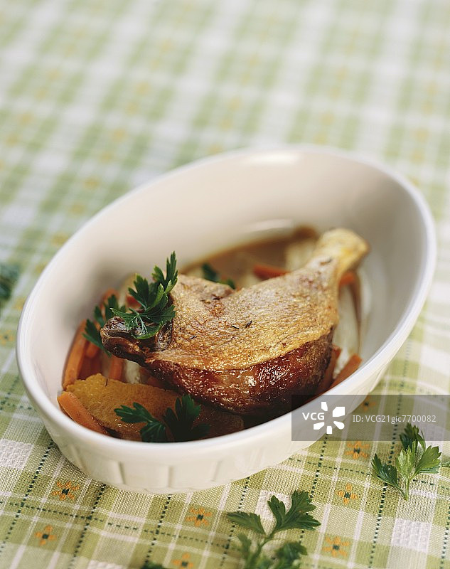 香脆烤鸭腿图片素材