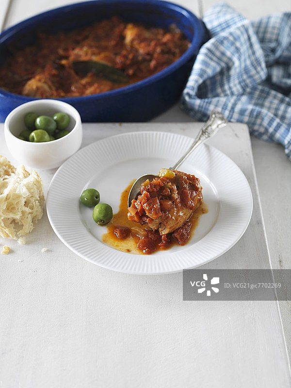 猎人式烩鸡（意大利）图片素材