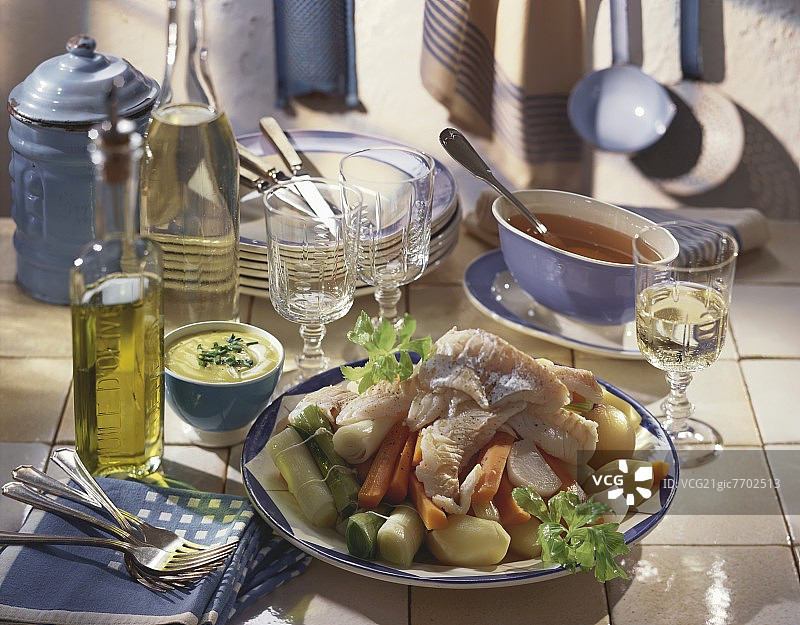 鳕鱼法式火锅图片素材