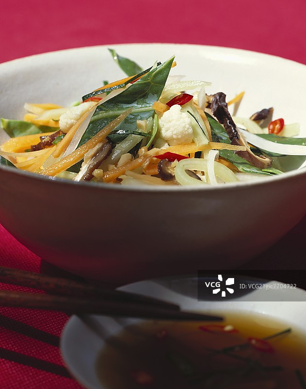 泰式碗装蔬菜图片素材