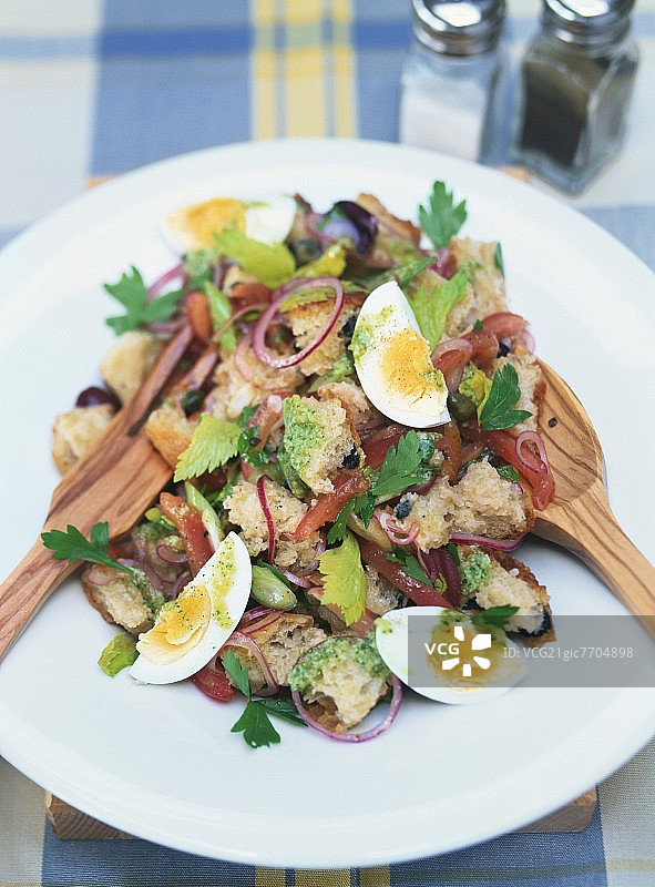 意大利托斯卡纳面包沙拉图片素材