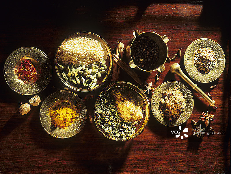 异域香料静物写生图片素材