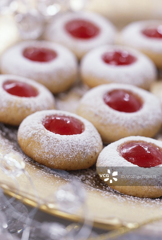 夹心果酱圣诞饼干图片素材