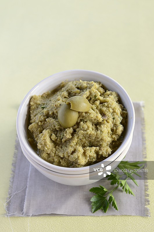 绿色橄榄酱图片素材