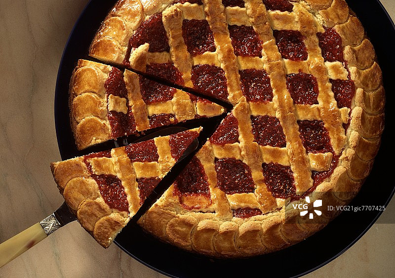 覆盆子林茨馅饼图片素材