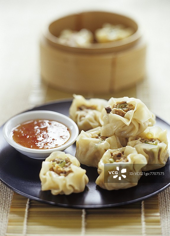 蒸笼云吞图片素材