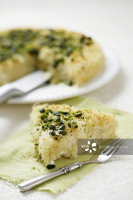 土耳其奶酪丝糕图片素材