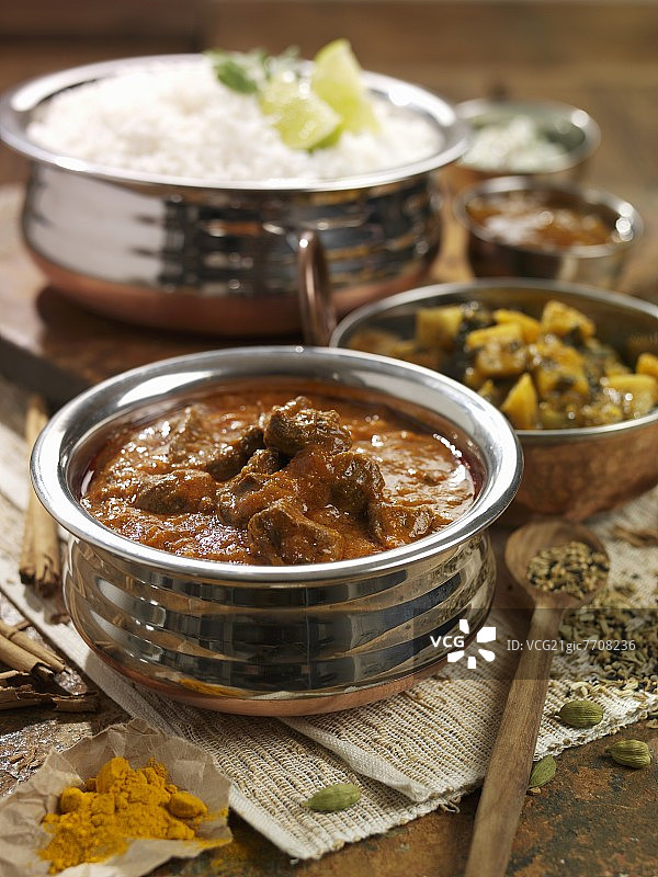 印度羊肉咖喱图片素材