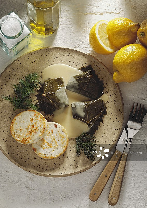 柠檬酱酿葡萄叶图片素材