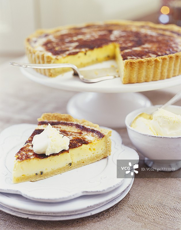 百香果酸橙挞图片素材