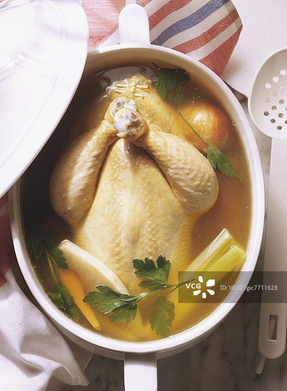 肉汤酿鸡图片素材