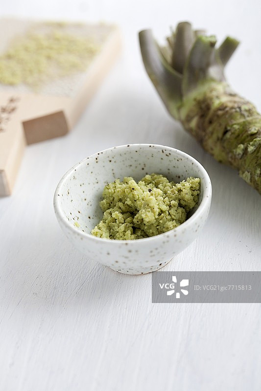 山葵粉和山葵根图片素材