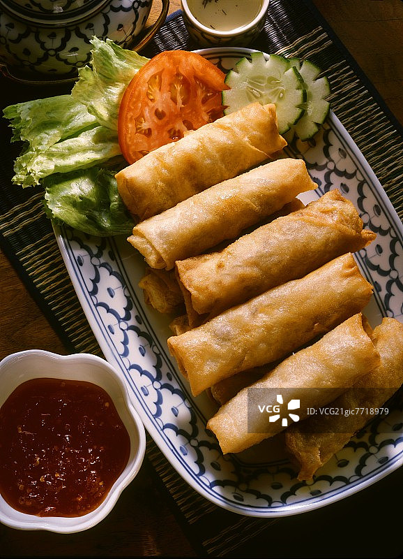 泰式春卷图片素材