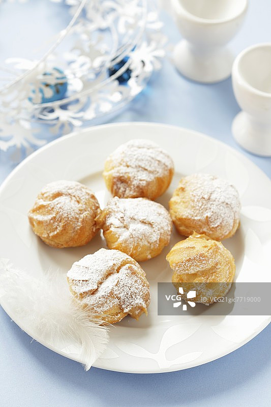 复活节奶油泡芙图片素材