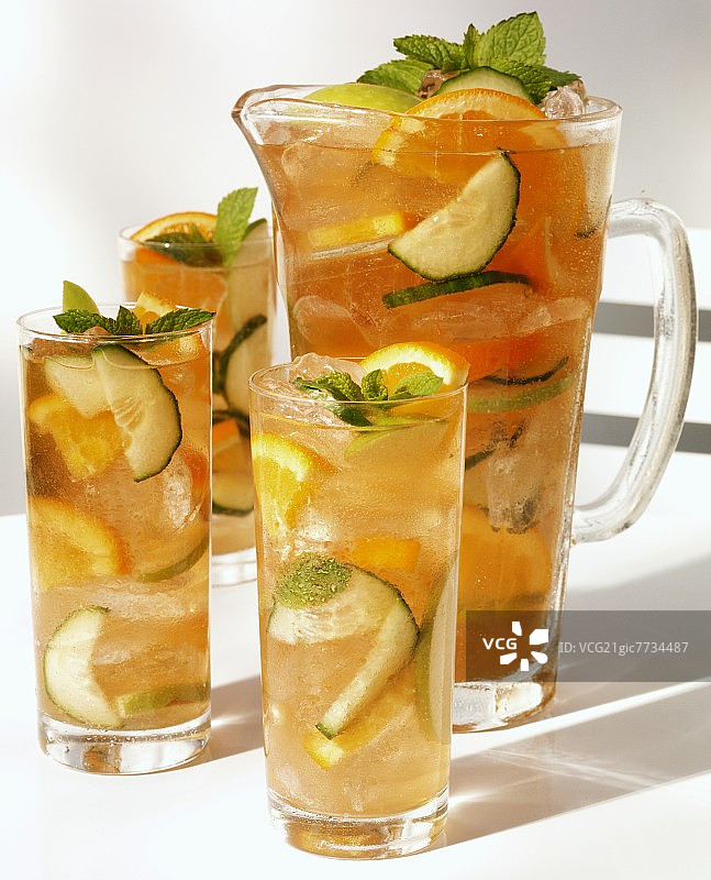 夏季潘趣酒图片素材