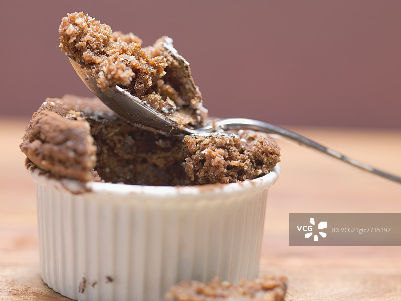 巧克力舒芙蕾图片素材