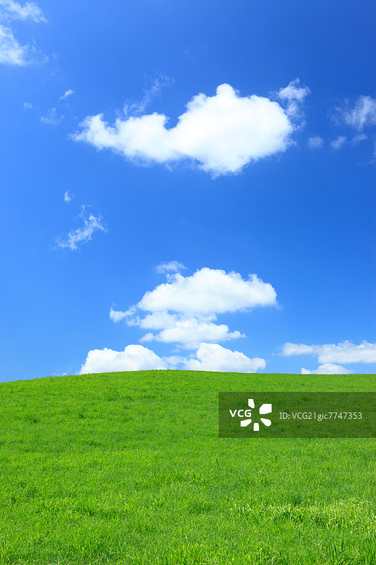 北海道草原与天空图片素材