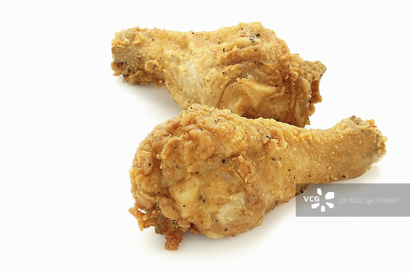 两只炸鸡腿图片素材