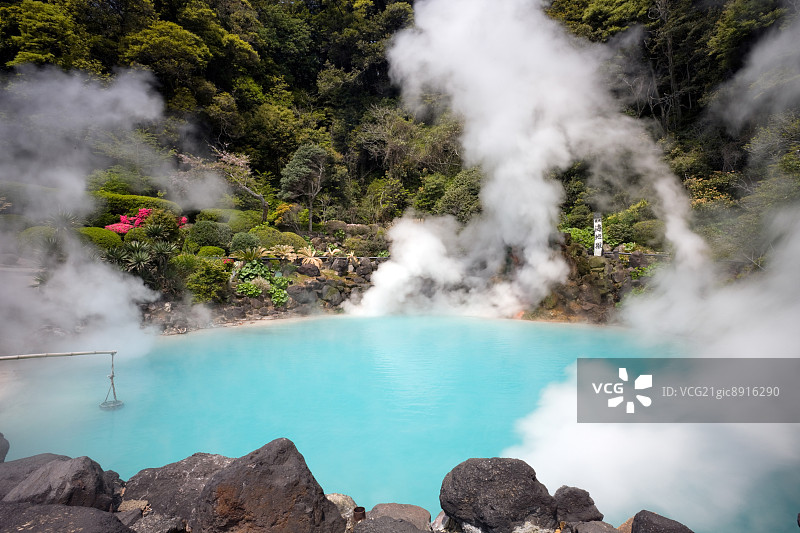 日本大分县海地狱图片素材