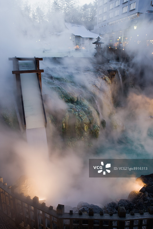 日本群马县草津温泉图片素材