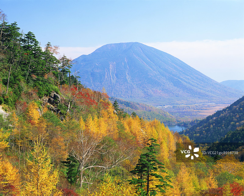 日本栃木县男体山图片素材