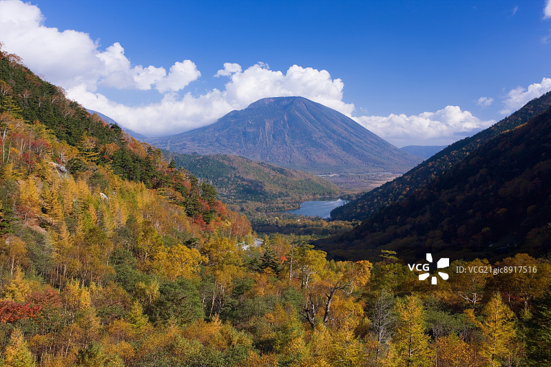 日本栃木县男体山图片素材