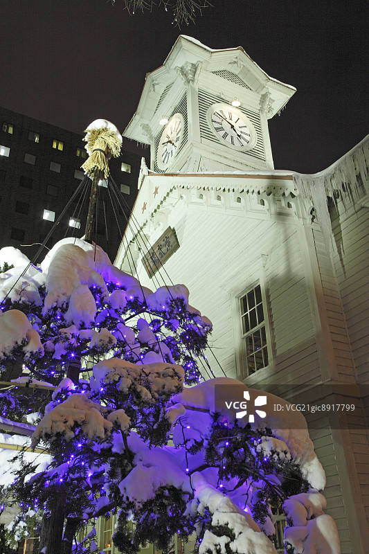 日本北海道札幌钟楼图片素材