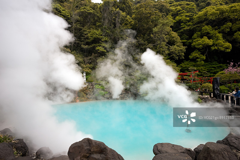 日本大分县海地狱图片素材