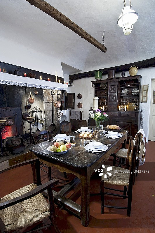 阿方斯·都德博物馆餐厅（法国阿尔代什省）图片素材