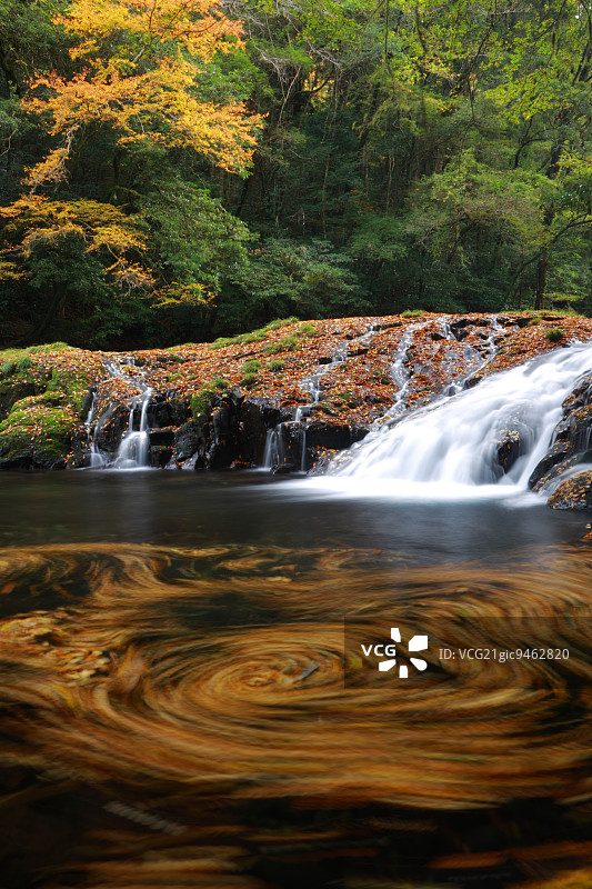 日本熊本县菊池峡谷图片素材