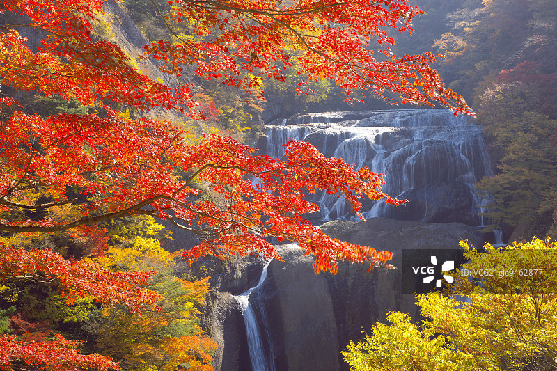 日本茨城县袋田瀑布图片素材