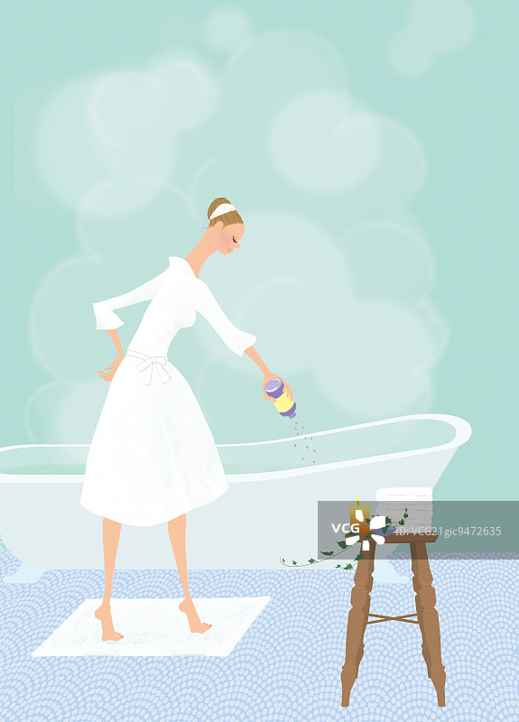 浴室插画图片素材