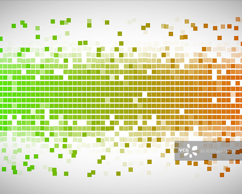 绿色和橙色方块背景图片素材