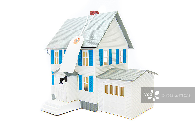 挂着价格标签的房子图片素材